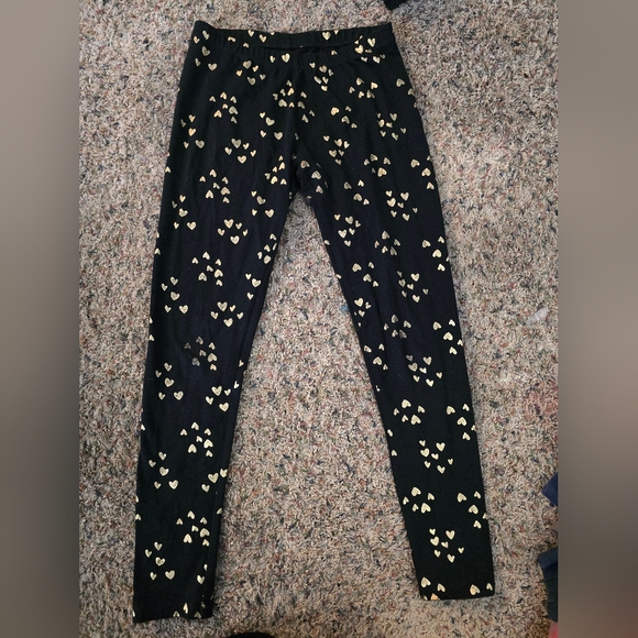 Cat & Jack Other - Cat & Jack Gold Star Black Leggings